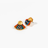 Louisa - Feather Stud Earrings