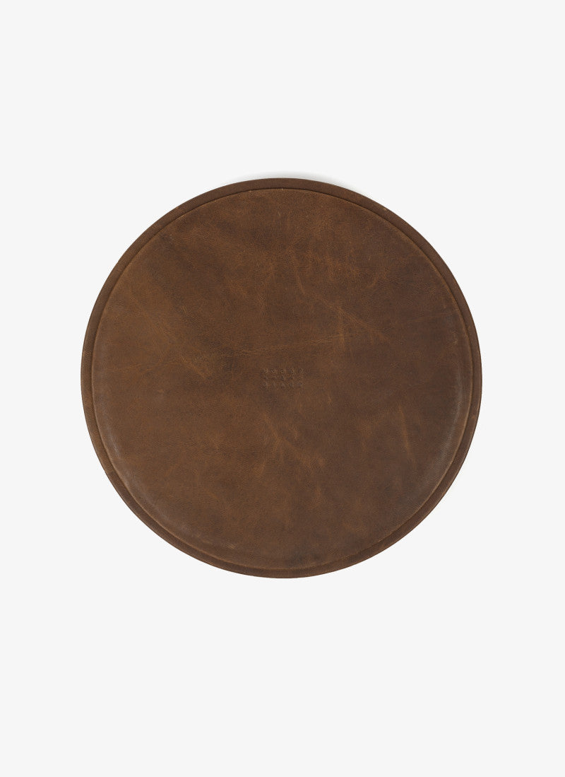 Round Leather Tray