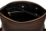 Leather Wash Bag / Dopp Kit, Brown