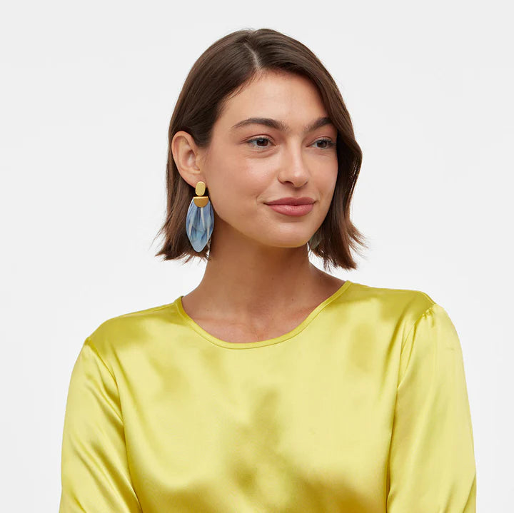 Payson - Feather Drop Earrings