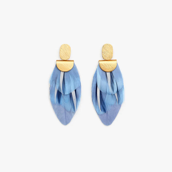 Payson - Feather Drop Earrings