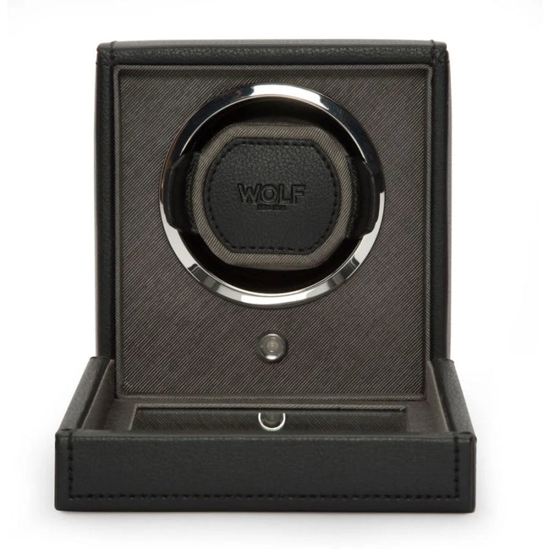 Cub Single Watch Winder with Cover - Black