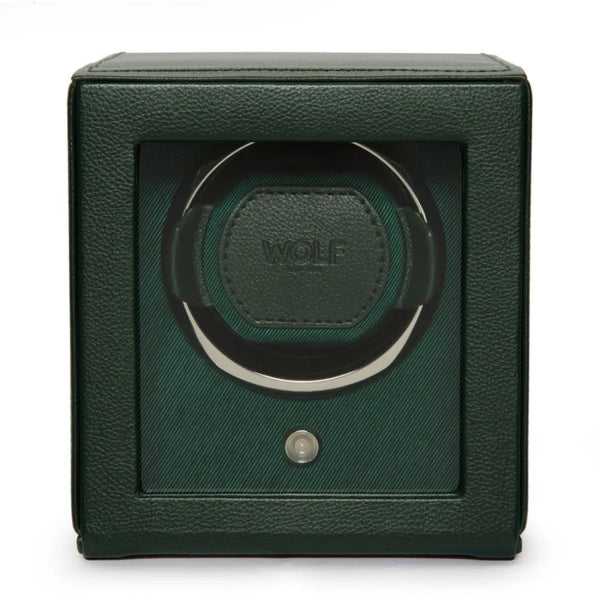 Cub Single Watch Winder with Cover - Green