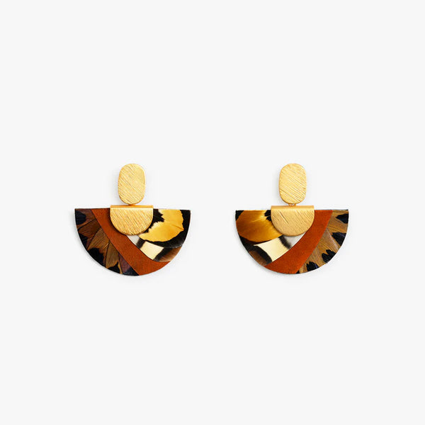 Taggart - Feather Drop Earrings