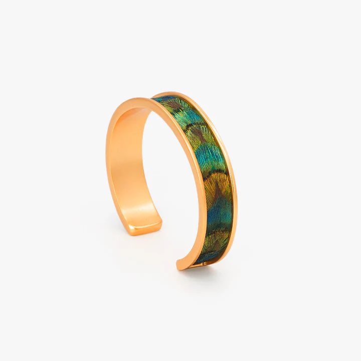 Thi - Feather Thin Cuff Bracelet