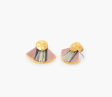 Blushing Bride - Feather Stud Earrings