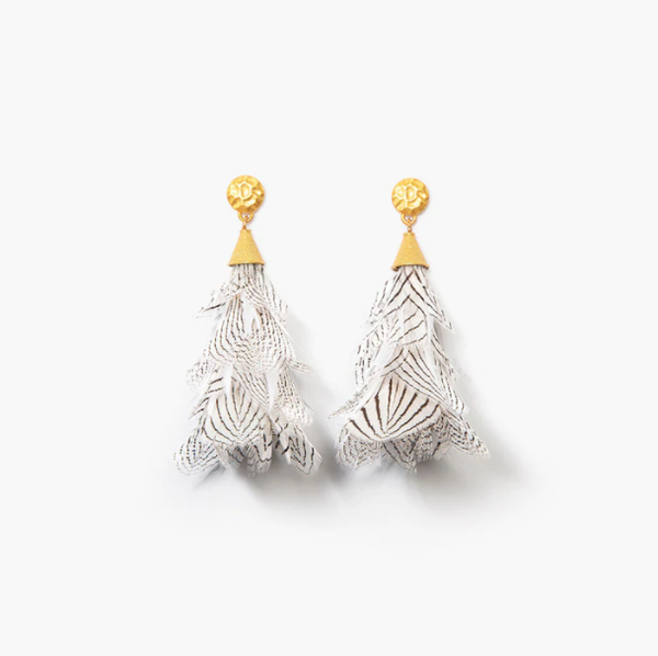 Gault -Feather Statement Earrings