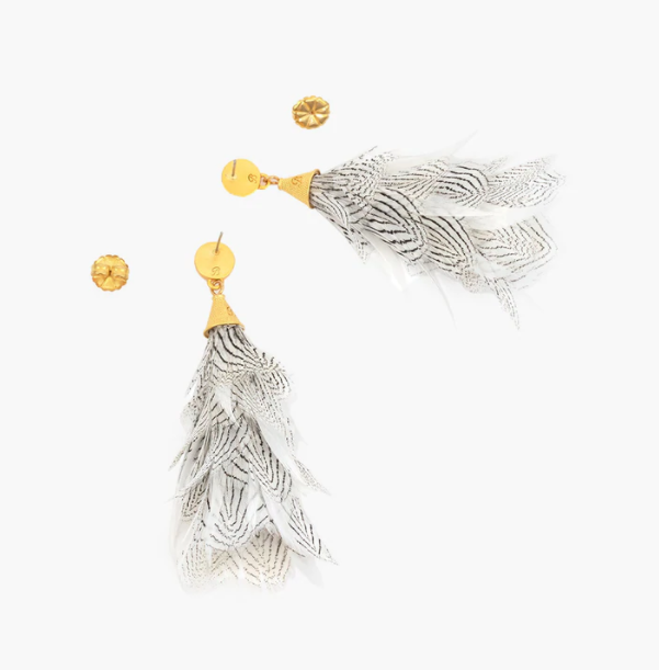 Gault -Feather Statement Earrings