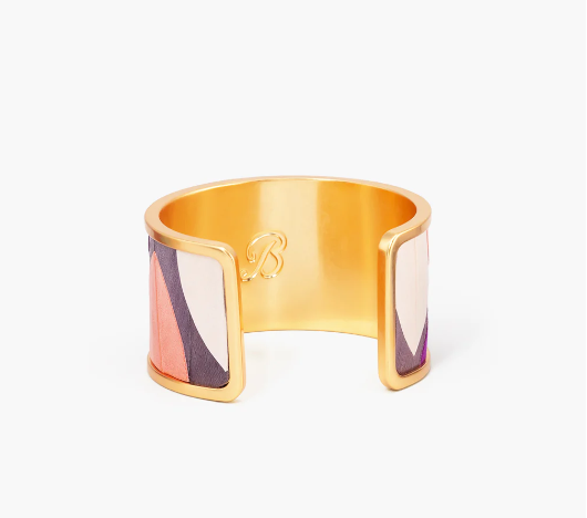 Ludisia - Feather Wide Cuff Bracelet