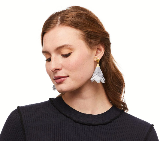 Queen Mary - Feather Petite Earrings